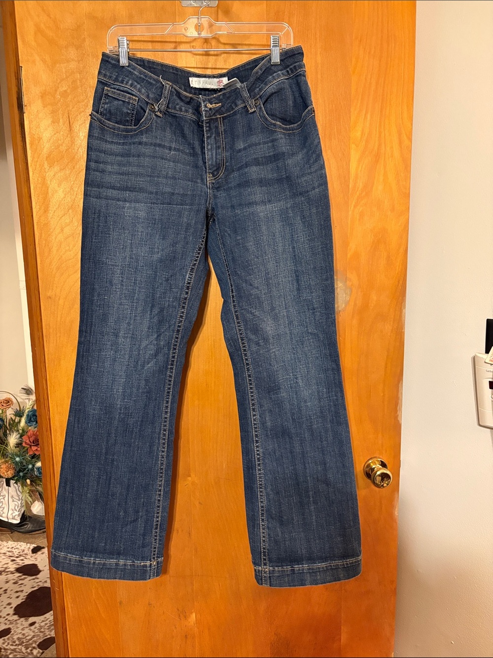 Tin Haul Women's Dark Blue Boot Cut Jeans